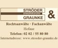 Logo von Anwaltkanzlei Ströder & Graunke