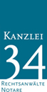 Logo von KANZLEI 34 Rechtsanwälte und Notare