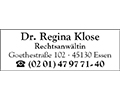 Logo von Klose Regina Dr. - Anwältin